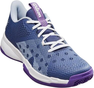 Тенісне взуття Wilson Hurakn Team для жінок (40 1/3 EU, Deep Cobalt White Royal Lilac)