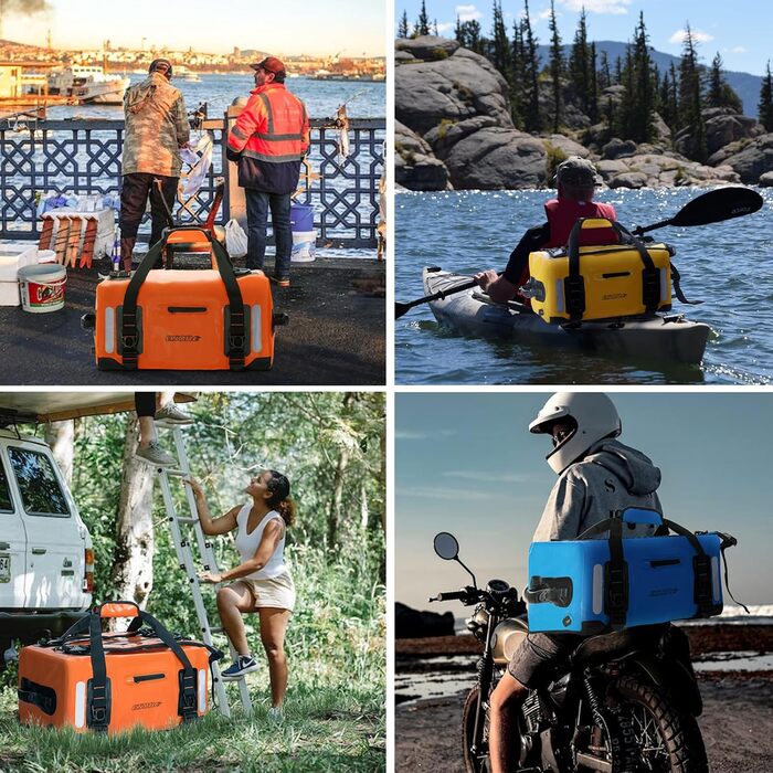 Водонепроникний рюкзак ESONE 90L для каякінгу та подорожей (Orange)