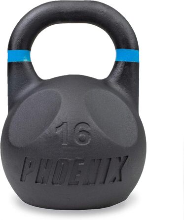 Гиря Phoenix Fitness Skull з важкого чавуну для фітнесу, бодібілдингу, силових та кардіо тренувань, професійне обладнання для дому та спортзалу, 12/16/20/24 кг