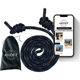 AXiOFiT Flow Rope – важка скакалка 560 г для фітнесу, боксу, HIIT, кардіо та тренувань вдома