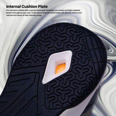 Професійне бадмінтонне взуття Hundred Court Star для чоловіків (45 EU, Navy Gold)