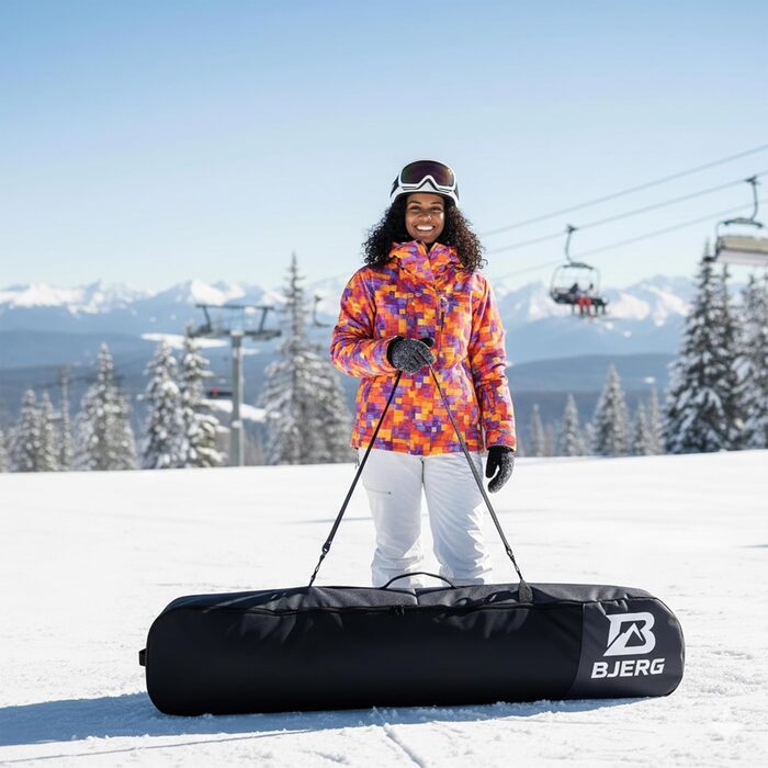 Чохол-сумка для сноуборда Bjerg Boardbag, рюкзак для транспортування сноуборда до 170 см, антрацит, Made in Europe