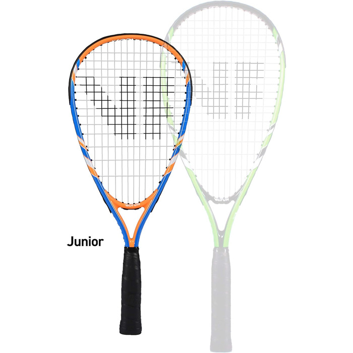 Дитячий набір для бадмінтону VICFUN Speed-Badminton 100: 2 ракетки, 3 волани, синьо-оранжева сумка
