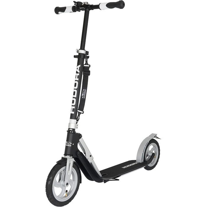 Самокат HUDORA BigWheel Air 230 з ручним гальмом, алюмінієвий, надувні колеса, міський, регулювання висоти, до 120 кг