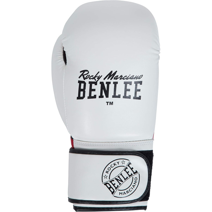 Боксерські рукавички BENLEE Rocky Marciano Carlos 14oz, білі/чорні/червоні