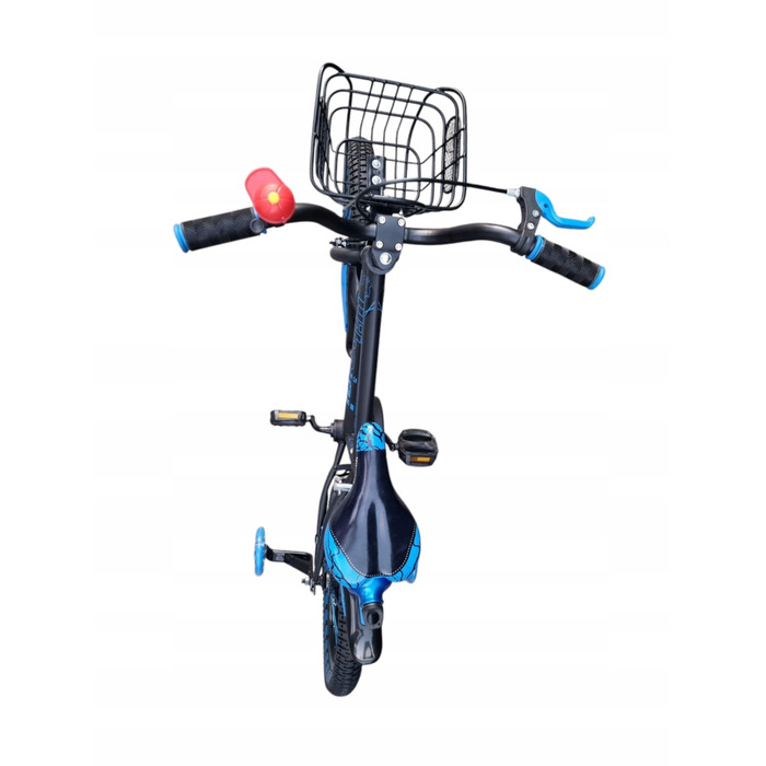 Дитячий велосипед 16 дюймів для хлопчика з кошиком, синій