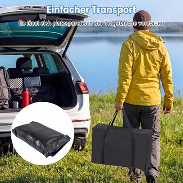 Надувний каяк COSTWAY для 2 осіб з алюмінієвими веслами, EVA-сидінням, насосом та ремкомплектом, блакитний