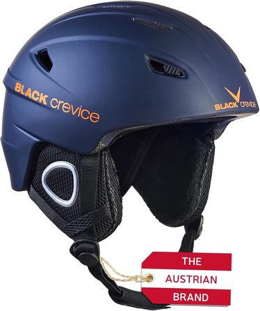 Скільний шолом Black Crevice Kitzbühel XL, полікарбонат, дихаючий, регульований, для чоловіків і жінок, синій/помаранчевий, спортивний дизайн