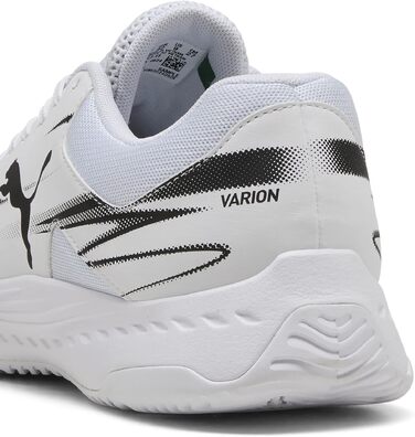 Кросівки для залу PUMA Unisex Varion II Indoor Court Shoe, біло-чорні