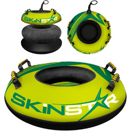 Надувні сани-коло SkinStar Snow Tube 100 см із ручками, зелений