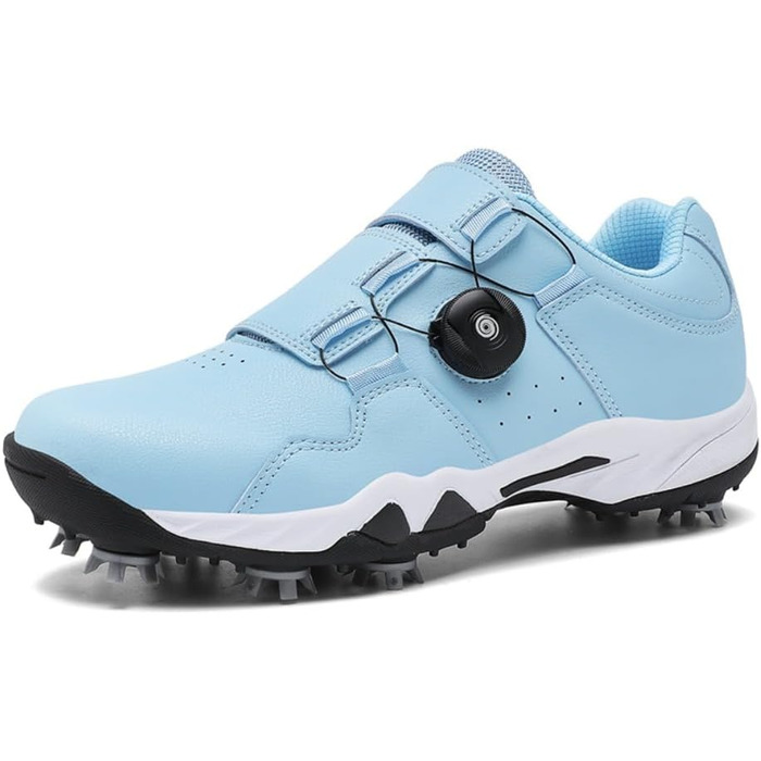 Жіночі гольф-туфлі водонепроникні, дихаючі, з шипами, для тренувань, розмір 36-42 EU, блідо-блакитні