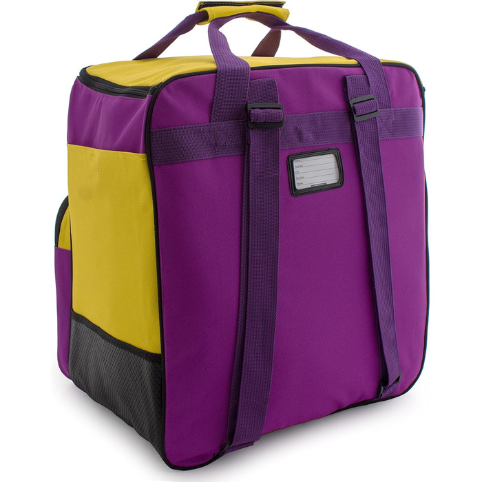 Чохол для лижних черевиків BRUBAKER з кишенею для шолома, рюкзак Superfunction, лімітована серія (фіолетовий, жовтий)