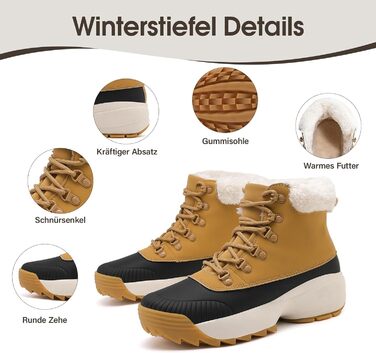 Зимові шкарпетки-черевики для жінок, водонепроникні, утеплені, зелені та коричневі, розмір 37-42