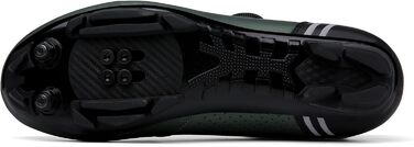 Велосипедні шкарпетки для чоловіків: MTB, шосе, маунтінбайк, з кріпленням для підошви 2 отвори, з пряжкою, 44 EU, зелені