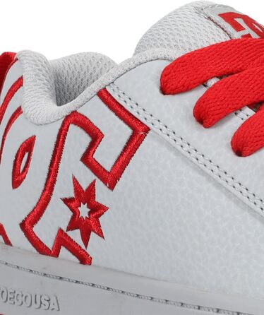 Кросівки для скейтбордингу DC Court Graffik для хлопчиків (13.5 Little Kid, сірий/червоний)