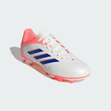 Дитячі футбольні бутси adidas Copa Pure III Club для гри на твердих та універсальних майданчиках (36 2/3 EU, білий, синій, корал)