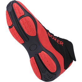 Боксерські шкарпетки для чоловіків та жінок, дитячі, дихаючі, чорно-червоні, розмір 42 EU