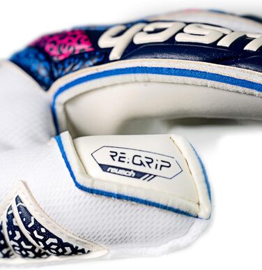 Воротарські рукавички Reusch Attrakt Grip Evolution TW Unisex, блакитно-рожево-білі