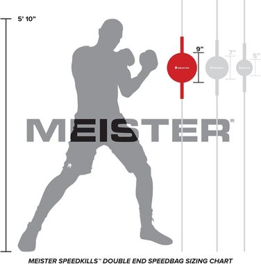 Спідбокс Meister SpeedKills з шкіри та легкого латексу, великий (10,5' x 7')/маленький (7,5' x 5')