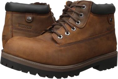 Черевики Skechers Sergeants Verdict 4442 DSCH, чоловічі, коричневі, водонепроникні, шкіра Crazyhorse
