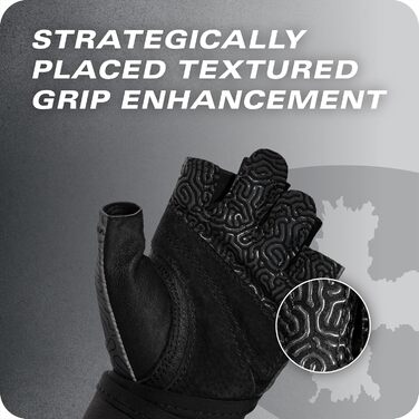 Рукавички для важкої атлетики Harbinger Herren Pro Wristwrap 3.0 (M, Carbon)