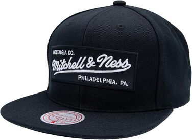 Кепка Mitchell & Ness 2 Tone Box Logo Snapback чорно-біла, універсальний розмір