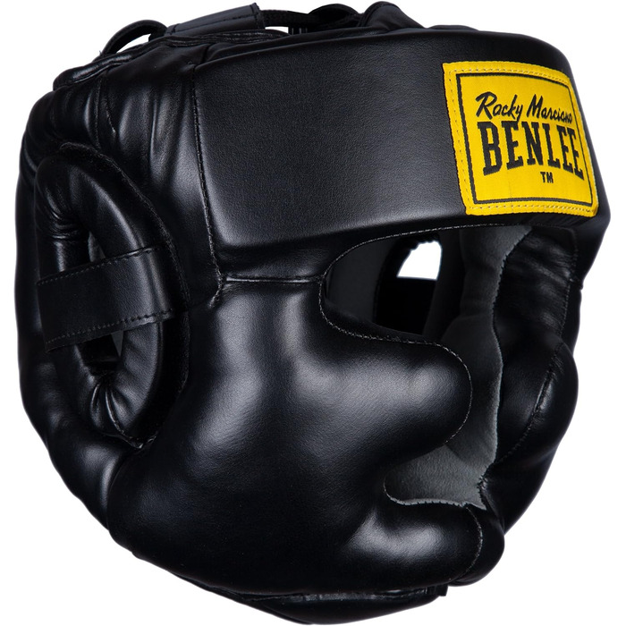 Захисний шолом BENLEE з екошкіри, повний захист, чорний, L-XL