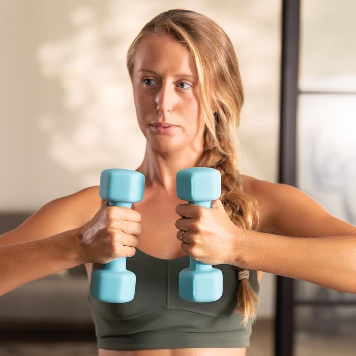 Набір неопренових шестигранних гантелей Cecotec DrumFit Dumbbell 123 (1, 2 та 3 кг), 6 шт, з підставкою