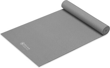 Йога-мат Gaiam Essentials з ременем, 183×61×0,6 см, високоякісний килимок для йоги