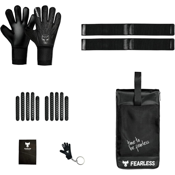 Воротарські рукавички Wolf V Onyx 2.0: дихаючі, з захистом пальців, антиковзкі, Rollfinger-крій, знімні шини – для дорослих та дітей