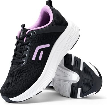 Жіночі кросівки FitVille для ходьби та бігу - широкі, зручні, дихаючі, з неслизькою підошвою. Ідеальні для занять спортом, фітнесом, джогінгом на вулиці. Кольори: блакитний, бірюзовий, чорний, лавандовий. Розмір 39 EU. Модель V17