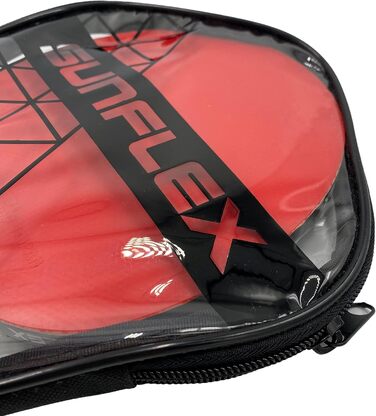 Sunflex Color COMP B35 ракетка для настільного тенісу, ITTF, для хобі та тренувань, синя накладка, для досвідчених гравців, конкавна ручка