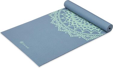 Йога мат Gaiam, 5 мм, нековзна, для йоги, пілатесу та тренувань на підлозі (172,7 x 61 x 5 мм)