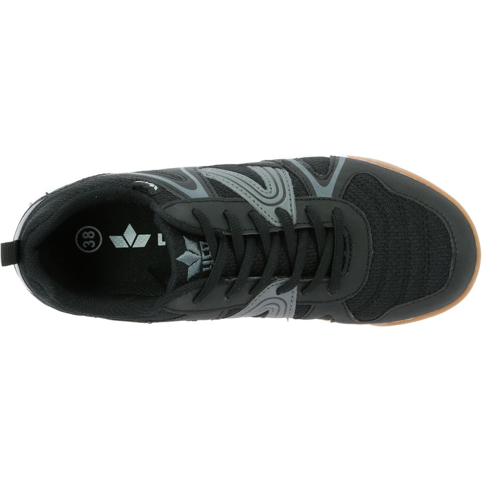 Чоловічі зальні кросівки Lico Fit для залу та турнірів, 44 EU, чорний/сірий