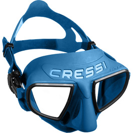 Маска для фрідайвінгу Cressi Atom UNI Blue Metal/Black - професійна маска для підводного полювання
