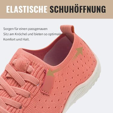 Босижні кросівки для жінок: м'які, дихаючі, зручні спортивні тари для занять у залі та бігу (44 EU, Рожевий)