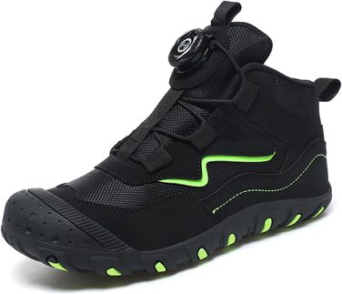 Дитячі трекінгові черевики Kinder: водонепроникні, зручні, дихаючі, чорні, розмір 27-37