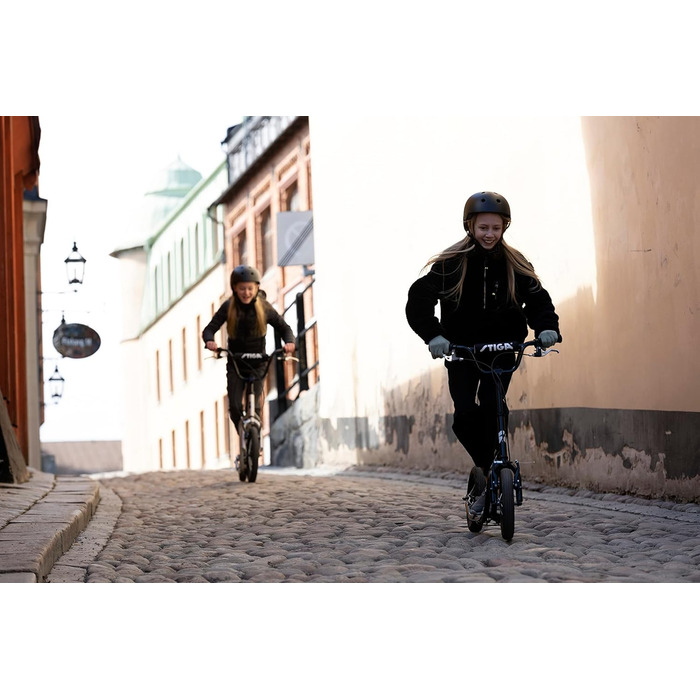 Самокат STIGA Air Scooter для міста, сталевий, алюмінієві диски, ручне гальмо, регульоване кермо, для дітей від 7 років, навантаження до 100 кг