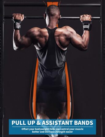 Гумові еспандери для підтягувань та фітнесу Resistance Bands Orange (Chevron)