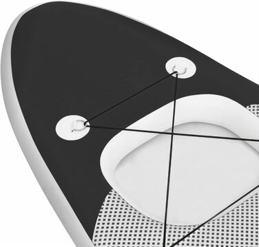 Надувна SUP-дошка ZEYUAN 330x76x10 см чорна з веслом, сидінням та аксесуарами для сапсерфінгу