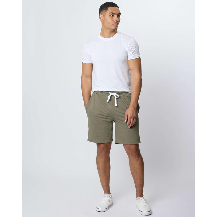 Чоловічі шорти 3 шт. Real Essentials: бавовна, French Terry, з кишенями (доступні розміри Big & Tall) для спорту та відпочинку