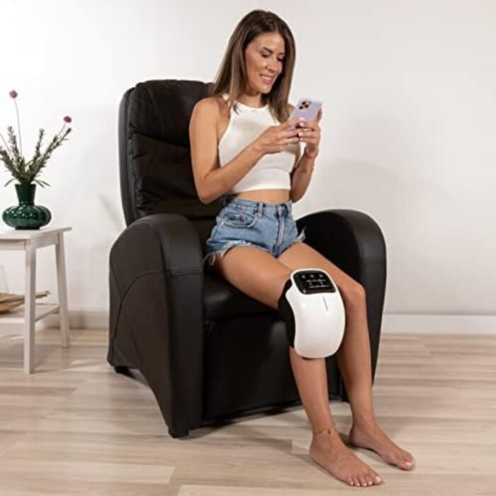 Електричний масажер для ніг GLOBAL RELAX VITALZEN SLIM з шиацу, розминанням і прогрівом, для поліпшення кровообігу та зняття болю, інтуїтивне керування