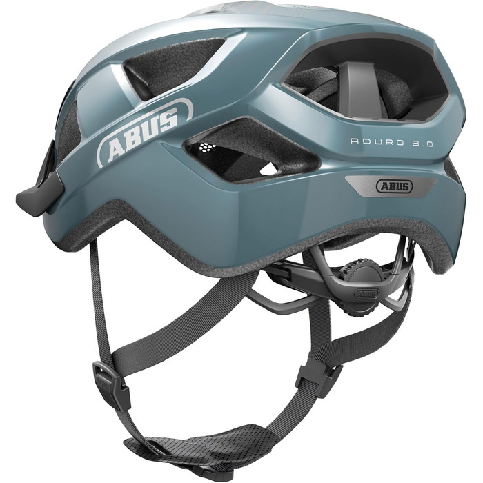Велосипедний шолом ABUS Aduro 3.0 для міста та спорту, стильний, для дорослих, розмір M (52-58 см), синій glacier blue