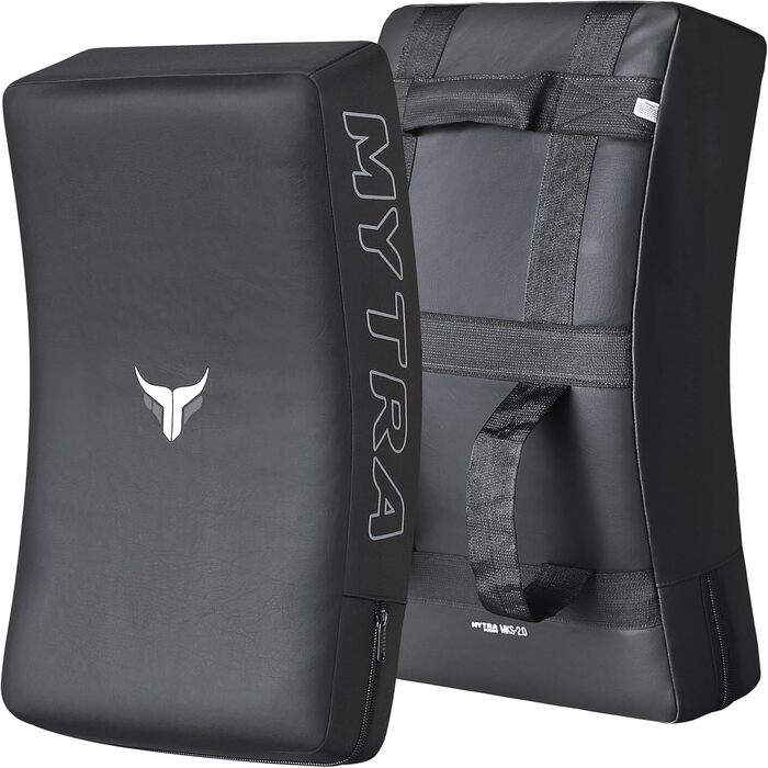 Захисні щити для бойових мистецтв Mytra Fusion: MMA, муай-тай, кікбоксинг, карате (чорні)