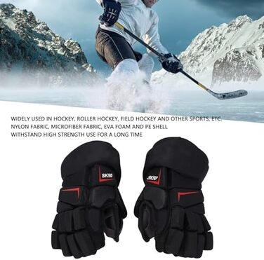 Ключові слова: рукавички для хокею, рукавички для хокею VGEBY, дихаючі рукавички для хокею, захист пальців для хокею, рукавички для хокею з нейлону, рукавички для хокею 12 дюймів.
