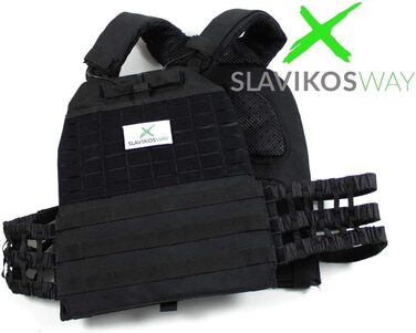 Жилет-обтяжувач Slavikosway 9,1 кг з пластинами для тренувань, калістеніки + фасціальна ролика