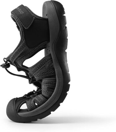 Чоловічі сандалі Dream Pairs для походів та пляжу, чорно-сірі, 40 EU, протиковзкі, дихаючі, літні