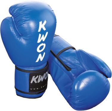 Боксерські рукавички Kwon Ergo Champ, затверджені WAKO, сині, 10 oz