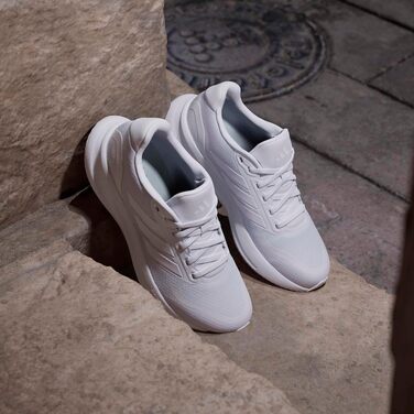 Жіночі кросівки для бігу adidas Runfalcon 5 Cloud White — білі, з амортизацією Cloudfoam та дихаючою сіткою, розмір 39 1/3 EU