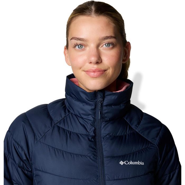 Жіноча утеплена куртка Columbia Powder Lite II Full Zip, темно-синя, розмір XXL